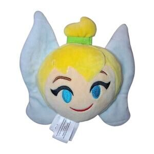 Disney Store Tinkerbell Emoji Plush 6" Stuffed Animal Doll Mini Fairy 2 Sided